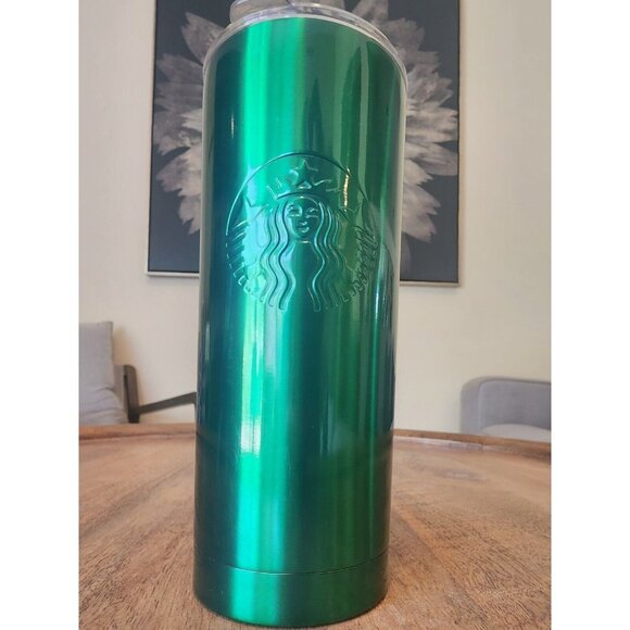 2022 Starbucks Green Stainless Steel Vacuum Insulated Coffee Tumbler Mug - Picture 1 of 4